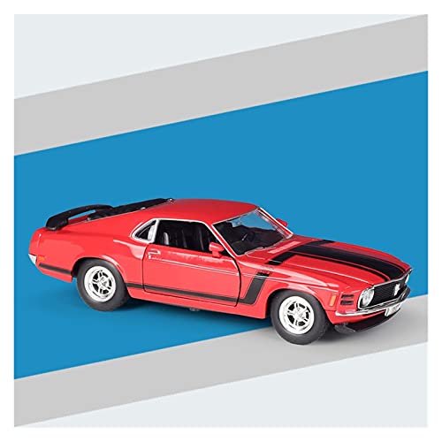 Klassisches Retro Automodell Maßstab 1 24 Druckguss Für 1970 Mustang BOSS 302 Simulation Legierung Fertiges Auto Modell Spielzeug Geschenk Sammlung Kunsthandwerk Miniatur Im Maßstab Sammlerstück(Rot) von BOMXAN