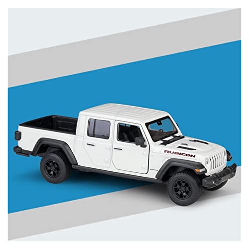 Klassisches Retro Automodell Maßstab 1:27 Diecast Für Jeep 2020 Gladiator Pickup Truck Simulation Legierung Auto Modell Spielzeug Geschenk Sammlung Handwerk Miniatur Im Maßstab Sammlerstück(White) von BOMXAN