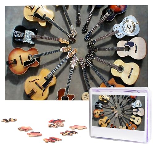 Elektrische Gitarre Musik Puzzles Personalisierte Puzzle 1000 Teile Jigsaw Puzzles von Fotos Bild Puzzle für Erwachsene Familie von BONDIJ