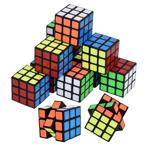 12 Stück 3 * 3 * 3cm Mini Zauberwürfel Brainteaser Speed Cube Spiele Magic Cube Spielzeug Geschenke Zauberwürfel Cube Spielzeug Für Kinder Erwachsene Kindergeburtstag Gastgeschenke Für Weihnachten von BONGSHAKALAKA