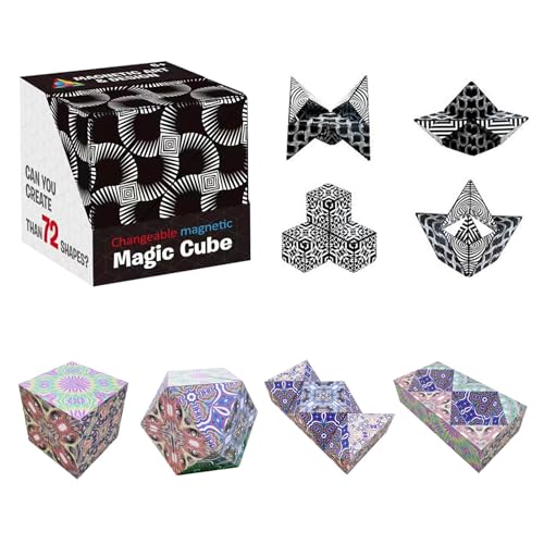 2 Stück Magic Cube Würfel Magic Star Cube 2 In 1 Sternenklarer Himmel Zauberwürfel Zauberwürfel Für Kinder Würfel Star Cube Magic Cube Set Cubes Toys Für Stress Entspannendes Spielzeug von BONGSHAKALAKA