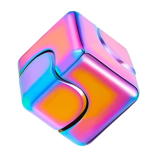 Infinite Fidget Cube Spinner Spielzeug Für Kinder Erwachsene Fidget Spinner Metall Stress Anti Angst Fidget Cube Spielzeug Coole Gadgets Für Jungs Hilft Bei Stress Und Angst Bei Erwachsenen (Bunt) von BONGSHAKALAKA