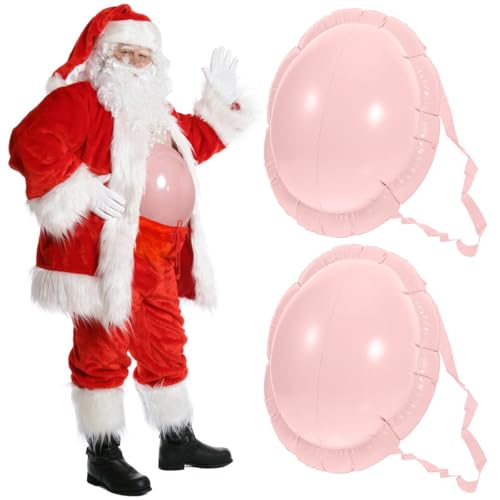 2 pcs Weihnachtsmann Bauch Aufblasbarer für Kostüm Halloween Kostüm Zubehör von BONHHC