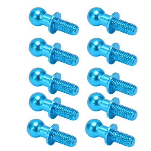 BONKZEBU Kugelkopfschrauben-Verbindungsstange für RC-Car, Starke Tragfähigkeit, Kugelkopfschrauben-Verbindungsstange für TT01, Langlebig, ästhetisch Ansprechend, für TT01 (Blau) von BONKZEBU
