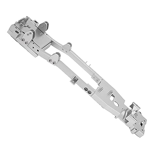 BONKZEBU RC-Chassis-Rahmen, Aluminiumlegierung RC-Chassis-Rahmen DIY-Teil, Auto-Upgrade-Teile-Zubehör für WPL D12 1/10 RC-Car (Silber) von BONKZEBU