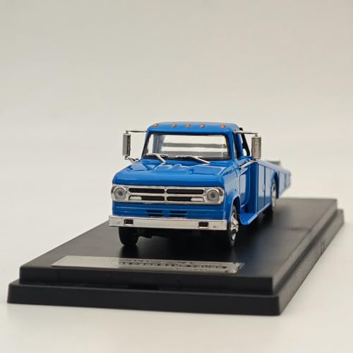 BOOGAA 1/64 1970 D300 RAMP Truck Car Transporter Diecast Modelle Auto Sammlung Auto Spielzeug Geschenk (Blau) von BOOGAA