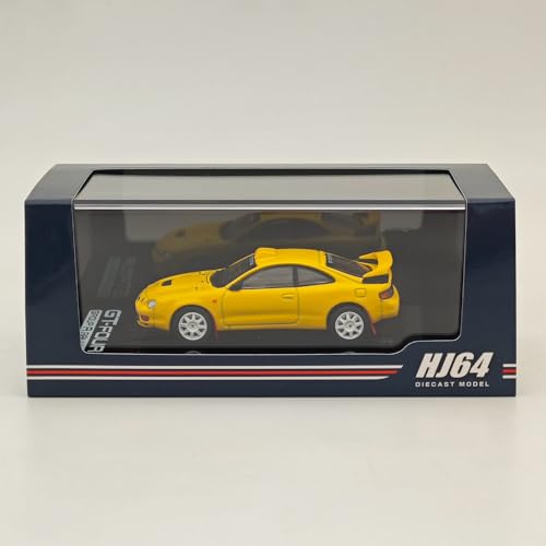 Hobby Japan 1/64 für CELICA GT-Four WRC Edition (ST205) Customized Version / 8 Speichen Rad Gelb HJ641064CY Druckguss Modelle Auto-Kollektion von BOOGAA