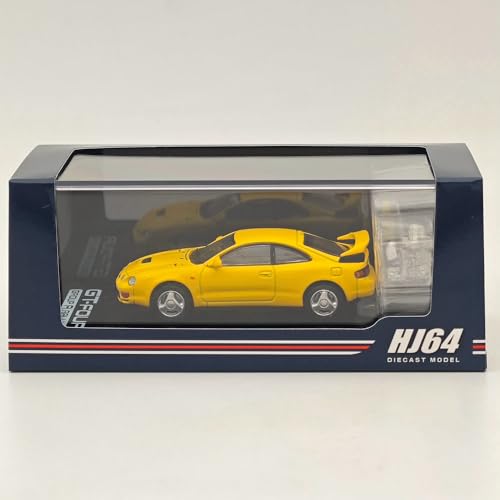 Hobby Japan 1/64 für CELICA GT-Four WRC Edition (ST205) mit Motor, gelb, HJ641064AY Druckguss-Modelle, Auto-Kollektion von BOOGAA