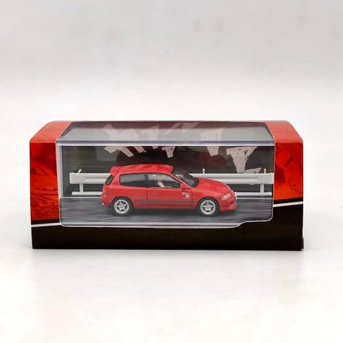 Hobby Japan 1/64 für Civic (EG6) Myogi Night Kids Shingo Shoji Red HJ641017HR Druckguss Modell Spielzeug Auto Sammlung Geschenke von BOOGAA