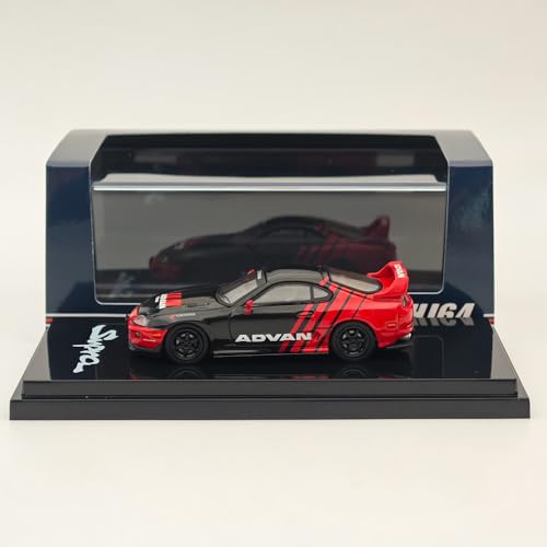 Hobby Japan 1/64 für Supra (JZA80) 2000 Yokohama ADVAN Farbe Schwarz HJ645042AV Druckguss-Modelle Auto-Kollektion von BOOGAA