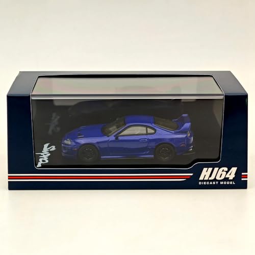 Hobby Japan 1/64 für Supra (JZA80) JDM Customized Version Blue MICA Metalic HJ644042BL Druckguss-Modelle Auto-Kollektion von BOOGAA