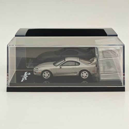 Hobby Japan 1/64 für Supra RZ JZA80 mit aktiven Spoilerteilen Silber HJ642042S Druckguss Modelle Auto-Kollektion von BOOGAA