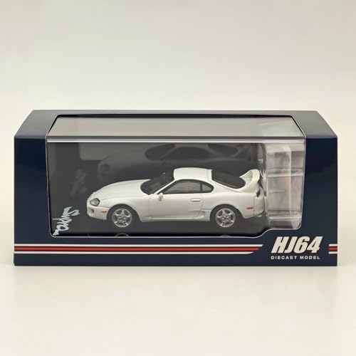 Hobby Japan 1/64 für Supra RZ JZA80 mit aktiven Spoilerteilen Weiß HJ642042W Druckguss Modelle Auto-Kollektion von BOOGAA