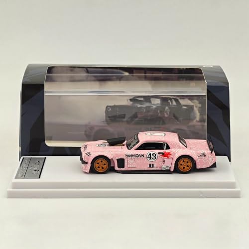 SW 1:64 1965 Mustang Hoonicorn RTR #43 Coupe Sports Druckguss Modelle Auto Limited Collection Auto Spielzeug Geschenk Rosa von BOOGAA