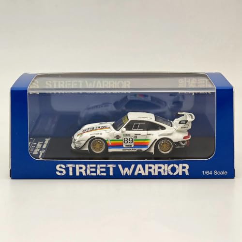 SW 1:64 911 RWB 993#89 Racing Sports White Model Diecast Metal Car Collection von BOOGAA