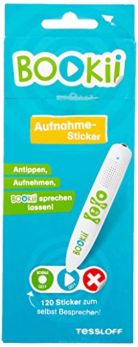 BOOKii 120 AufnahmeSticker neutral Paket 1, Nr. 001-120: Eigene Texte und Töne selbst aufnehmen Antippen, Spielen, Lernen von Tessloff