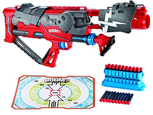 Mattel Y8618 - Boomco Rapid Madness, Blaster mit Druckluftantrieb und 20 Smart Stick-Pfeilen von BOOMCO