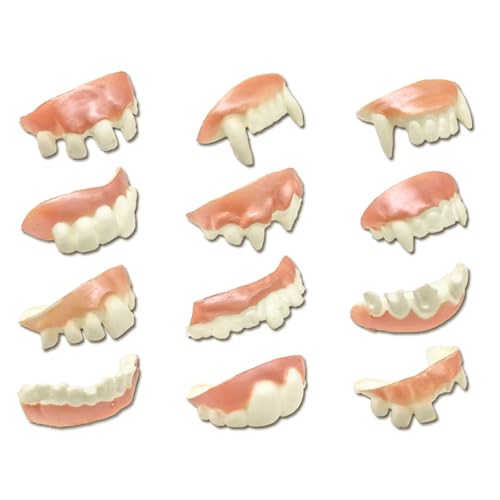 BOOSHMall 12 Stücke Halloween Vampir Zähne Lustige Bob Zähne, Hässliche Gefälschte, Requisite Zähne für Halloween Maskerade Kostüm Party, 12 zufällige Form BOOSHMall 12 Stücke Halloween Vampir Zähne Lustige Bob Zähne, Hässliche Gefälschte, Requisite Zähne für Halloween Maskerade Kostüm Party, 12 zufällige Form von BOOSHMall