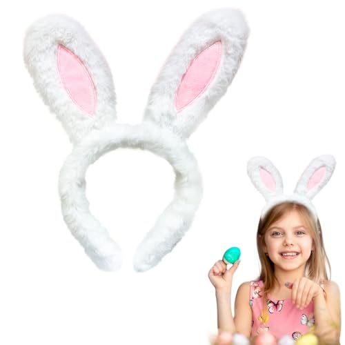 BOOSHMall Hasenohren Haarreif, Bunny Plüsch Haarreifen Hasenohren Cosplay Kostüm, Oster Hasen Stirnbänder Haarbänder, Hase Ohren für Ostern Karneval Party von BOOSHMall