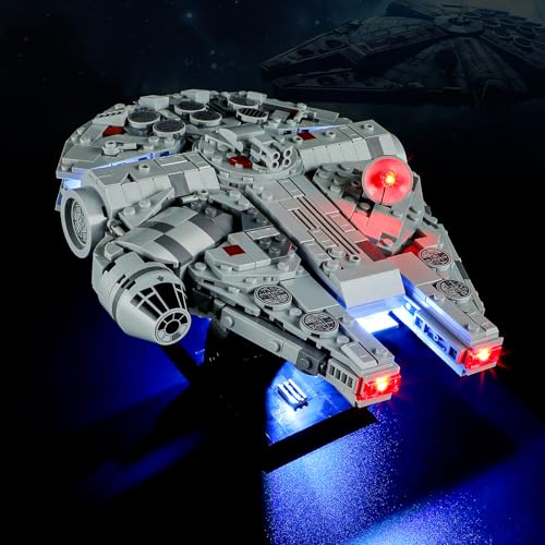 BOOZUU Licht-Kit für Lego-75375 Millennium Falcon - Kompatibel mit Lego Strar Wars Millennium Falcon Baustein-Set für Erwachsene, Lego Set Nicht enthalten von BOOZUU