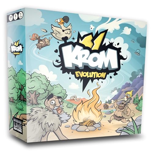 BORDERLINE EDITIONS Krom – Gesellschaftsspiel – lustiges und einfaches Strategiespiel – zum Spielen in der Familie – ab 7 Jahren – 2 bis 6 Spieler von Borderline Editions