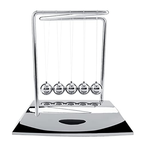 BORDSTRACT Newton's Cradle Balance Stahlkugeln, Newton's Cradle Metallpendelkugeln, Physik-Wissenschafts-Pendelornamente Spielzeug für den Büroschreibtisch von BORDSTRACT