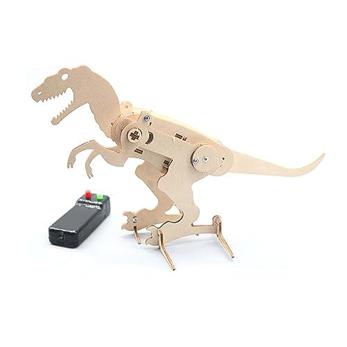 BORDSTRACT Wooden 3D Puzzle, Composite Wood DIY Dinosaur Puzzle Toy with Remote Control for Kids Ages 8 to 12 von BORDSTRACT