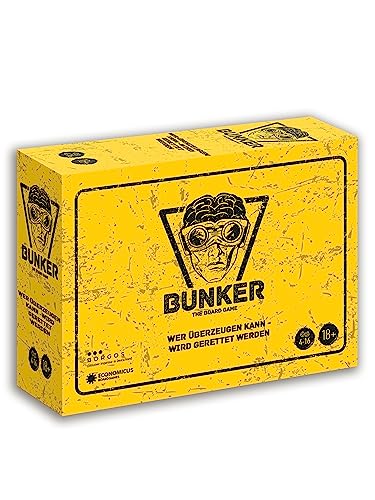 BORGOS Bunker Brettspiel - Wer überzeugen kann Wird gerettet Werden | Das gnadenlose Spiel ums Überleben, Strategie & Diplomatie | Partyspiel | Für 4-16 Spieler | Ab 18 Jahren von BORGOS