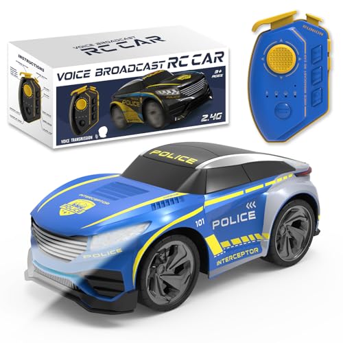 BORSTOYPRO Kinder Ferngesteuertes Polizei Auto mit Mehreren Sprachfunktionen, RC Polizeiauto Car für Jungen mit Sprachsteuerung, Blinklichter, Sirenengeräusche Geschenk für Jungen Mädchen 3 4 5 6 7 8 BORSTOYPRO Kinder Ferngesteuertes Polizei Auto mit Mehreren Sprachfunktionen, RC Polizeiauto Car für Jungen mit Sprachsteuerung, Blinklichter, Sirenengeräusche Geschenk für Jungen Mädchen 3 4 5 6 7 8 von BORSTOYPRO
