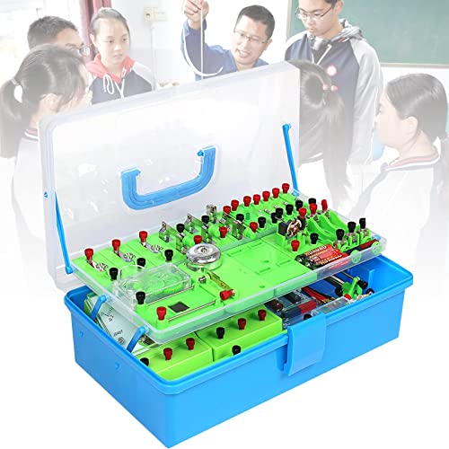 Electricity Experiment Kit, Junior High School Electromagnetics Physics Experiment Equipment Kit Circuit Experiment Kit for Junior High School Third Grader Electrical Experiment Equipment Box von BOSHYUM