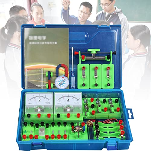 Electromagnetic Experiment Equipment Set, Physics Labs Circuit Learning Kit Basic Electricity Discovery Principles Kit for Junior High School Physics Electrical Experiment Equipment Box von BOSHYUM