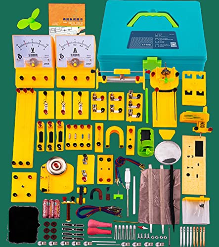 Physics Circuit Learning Kit for Kids, Science Lab Electricity Magnetism Experiment Kit, Electronics Exploration Kit for Classroom Practice, Help Children Improve Their Hands-on Skills von BOSHYUM