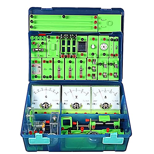 Physics Electricity and Magnetism Experiments Science Lab Basic Circuit Learning Starter Kit for Children, Junior, Senior High School Students Electromagnetismu von BOSHYUM