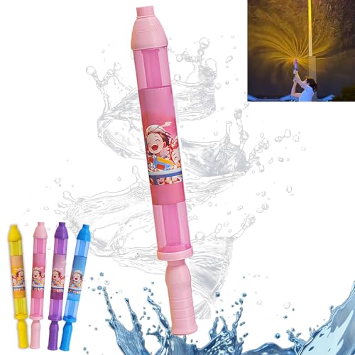 BOSONS Wasserfeuerwerk-Spielzeug, Wasserpistolen-Spielzeug, Wasserfeuerwerk-Sprinkler, lustiges Outdoor-Wasserspielzeug, Wasserspritzer, Garten-/Strand-Wasserparty, Poolparty-Spiele (Pink) von BOSONS