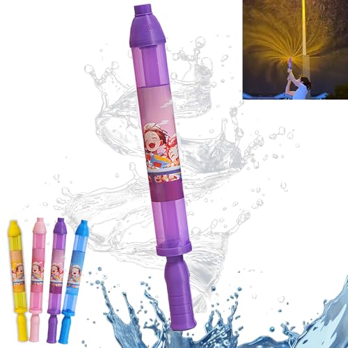 BOSONS Wasserfeuerwerk-Spielzeug, Wasserpistolen-Spielzeug, Wasserfeuerwerk-Sprinkler, lustiges Outdoor-Wasserspielzeug, Wasserspritzer, Garten-/Strand-Wasserparty, Poolparty-Spiele (Purple) von BOSONS