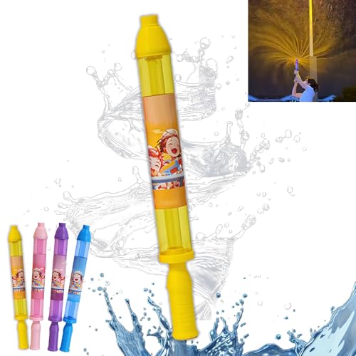 BOSONS Wasserfeuerwerk-Spielzeug, Wasserpistolen-Spielzeug, Wasserfeuerwerk-Sprinkler, lustiges Outdoor-Wasserspielzeug, Wasserspritzer, Garten-/Strand-Wasserparty, Poolparty-Spiele (Yellow) von BOSONS