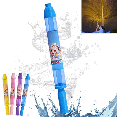 Wasserfeuerwerk-Spielzeug, Wasserpistolen-Spielzeug, Wasserfeuerwerk-Sprinkler, lustiges Outdoor-Wasserspielzeug, Wasserspritzer, Garten-/Strand-Wasserparty, Poolparty-Spiele (Blue) von BOSONS