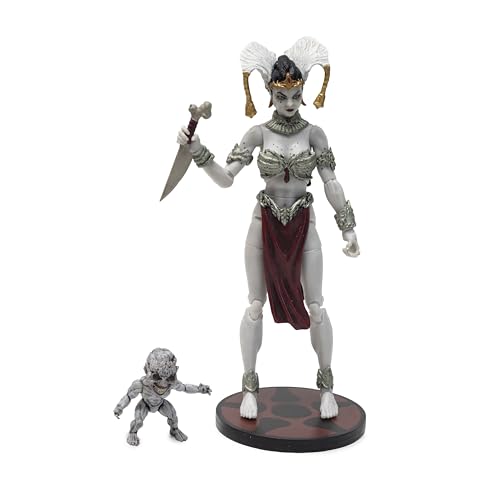 Boss Fight Studio Court of the Dead Gethsemoni – Queen of the Dead Actionfigur – sehr bewegliche Sammelfigur mit Zubehör – extra Hände, Kleidung, Schmuck, Messer und Sidekick – 10,2 cm von Boss Fight Studio