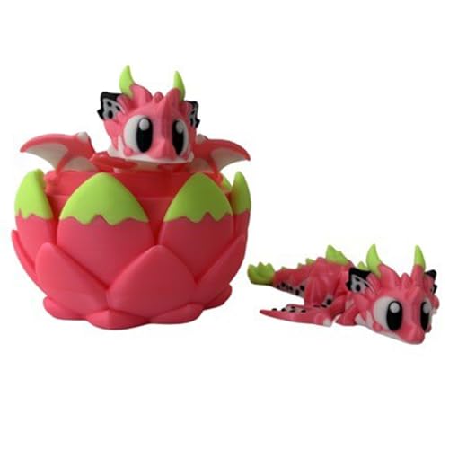 BOSSETY 3D-Gedruckter Drache mit Drachenei, 3D-Druck Pitaya Drache 10CM Drachenei Set, Mystery Dragon Egg Fidget Toys Überraschung, Drachen Spielzeug für Easter Weihnachtstag Schreibtisch Dekoration BOSSETY 3D-Gedruckter Drache mit Drachenei, 3D-Druck Pitaya Drache 10CM Drachenei Set, Mystery Dragon Egg Fidget Toys Überraschung, Drachen Spielzeug für Easter Weihnachtstag Schreibtisch Dekoration von BOSSETY