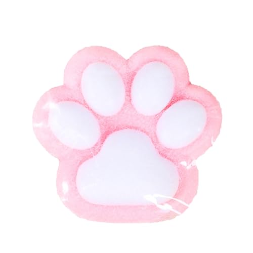 BOSSETY Groß 18CM Taba Squishy,Cat Paw Squishy, Fufu Squishy,Katzenpfoten Squishy, Süße Katzenpfoten Stressabbau Fidget Toys für Kinder und Erwachsene (Rosa) von BOSSETY