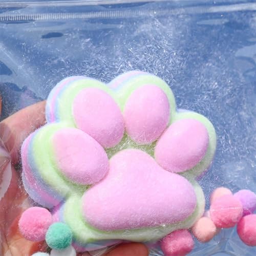 BOSSETY Große 12CM Taba Squishy,Cat Paw Squishy, Fufu Squishy,Katzenpfoten Squishy, Süße Katzenpfoten Stressabbau Fidget Toys für Kinder und Erwachsene (A) von BOSSETY