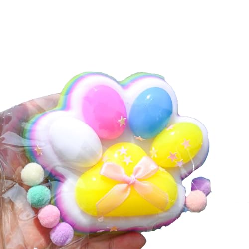 BOSSETY Große 12CM Taba Squishy,Cat Paw Squishy, Fufu Squishy,Katzenpfoten Squishy, Süße Katzenpfoten Stressabbau Fidget Toys für Kinder und Erwachsene (B) von BOSSETY