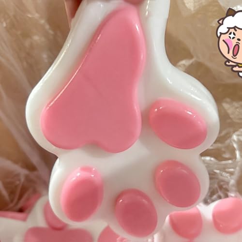 BOSSETY Große 14CM Cat Paw Squishy,Mochi Kawaii Squishy, Fufu Squishy,Katzenpfoten Squishy,Für Jungen, Mädchen Und Menschen, Die Arbeiten,Fidget Toys, Anti Stress Spielzeug (Rosa) von BOSSETY