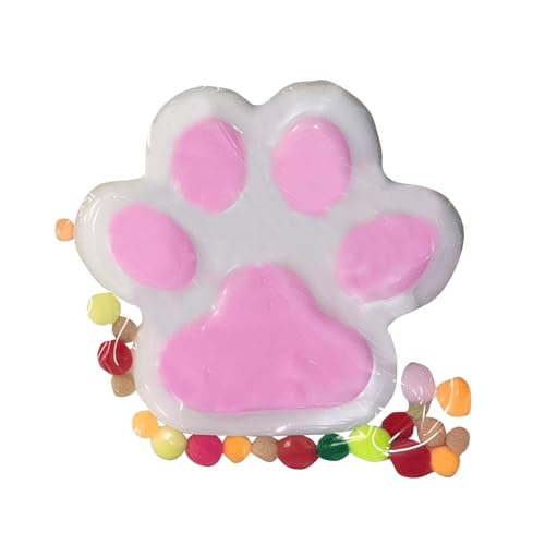 BOSSETY Große 15CM Taba Squishy,Cat Paw Squishy, Fufu Squishy,Katzenpfoten Squishy, Süße Katzenpfoten Stressabbau Fidget Toys für Kinder und Erwachsene (Rosa) von BOSSETY