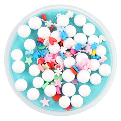 BOSSETY Slime Fluffy,60ml Schleim Schleim weiches Tonstück Antihaft-Farbperlenschaumball Ramenschlamm, Schleim-Partygeschenke für Kinder, Sensorisches Schleim Spielzeug von BOSSETY