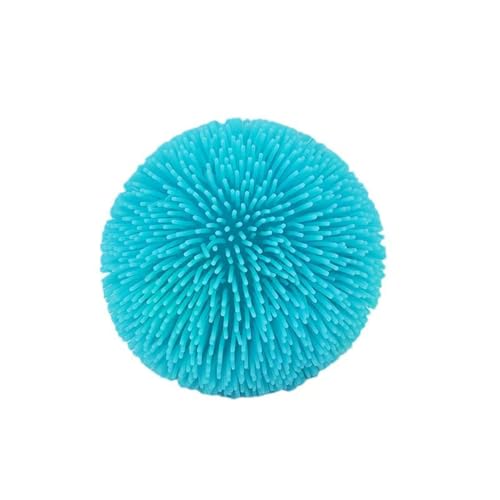 BOSSETY Stressbälle, Haarball-Dekompressionsspielzeug, Antistressbälle für Kinder Erwachsene,Fufu Squishy, Squeeze Spielzeug Squishies Ball 1pc (Blau) von BOSSETY