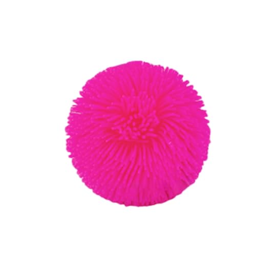 BOSSETY Stressbälle, Haarball-Dekompressionsspielzeug, Antistressbälle für Kinder Erwachsene,Fufu Squishy, Squeeze Spielzeug Squishies Ball 1pc (Rosa) von BOSSETY