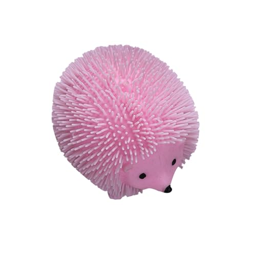 BOSSETY Stressbälle, Kleines Igel-Fellball-Glitzer-Quetschspielzeug, Antistressbälle für Kinder Erwachsene,Fufu Squishy, Squeeze Spielzeug Squishies Ball 1pc 6*6cm (Hellrosa) von BOSSETY