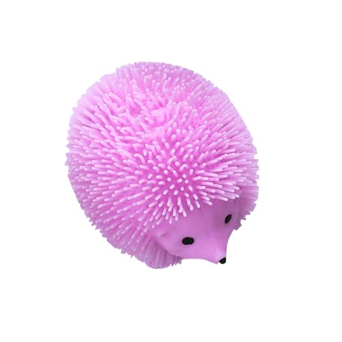 BOSSETY Stressbälle, Kleines Igel-Fellball-Glitzer-Quetschspielzeug, Antistressbälle für Kinder Erwachsene,Fufu Squishy, Squeeze Spielzeug Squishies Ball 1pc 6*6cm (Rosa) von BOSSETY