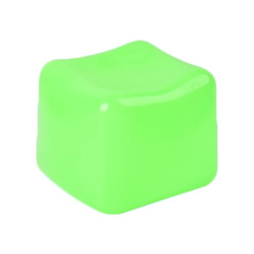 BOSSETY Stressbälle Squeeze Cube ,Hochdichtes Gel-Eiswürfel-Spielzeug zum Stressabbau Antistressbälle für Kinder Erwachsene, Squeeze Spielzeug Squishies Ball, Ice Cube Fidget Toy 1pc (Grün) von BOSSETY